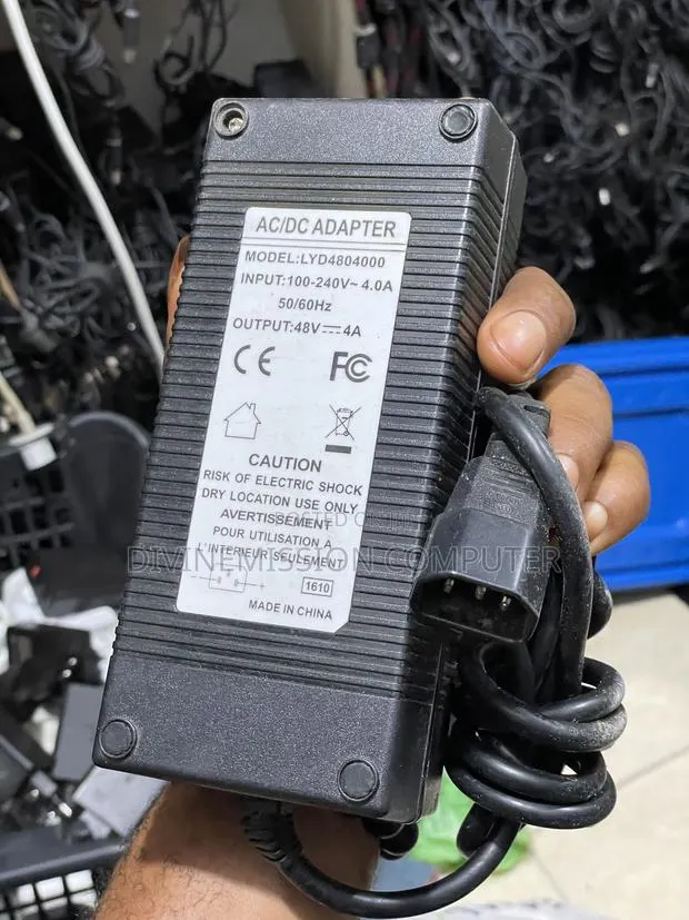 ELECTRIC BIKE SCOOTER Charger, 3 Pins, 48v~4A
