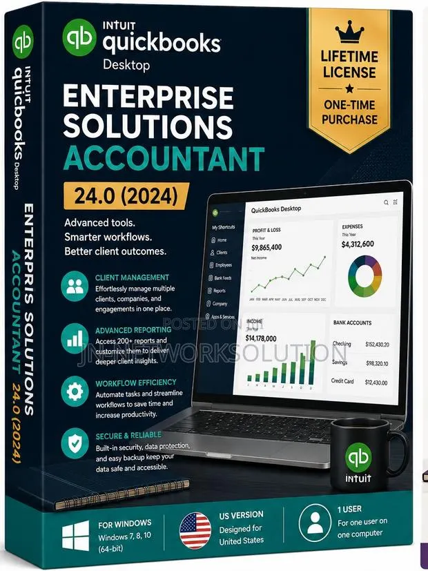 Intuit QuickBooks Desktop Enterprise Solutions Accountant 24.0 (2024) · Photo 1
