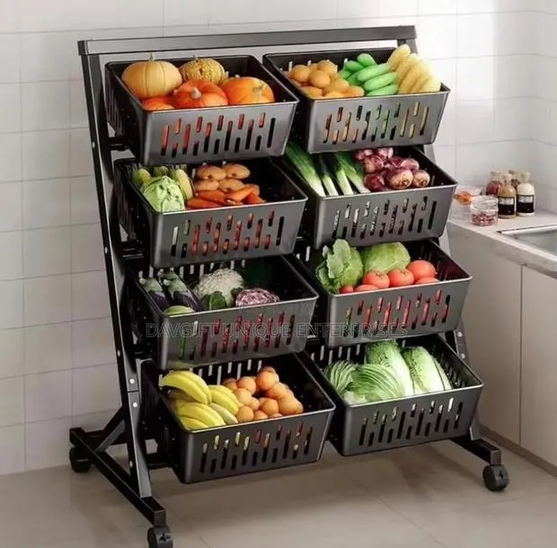 4tier Kitchen Food Storage Rack · Photo 1