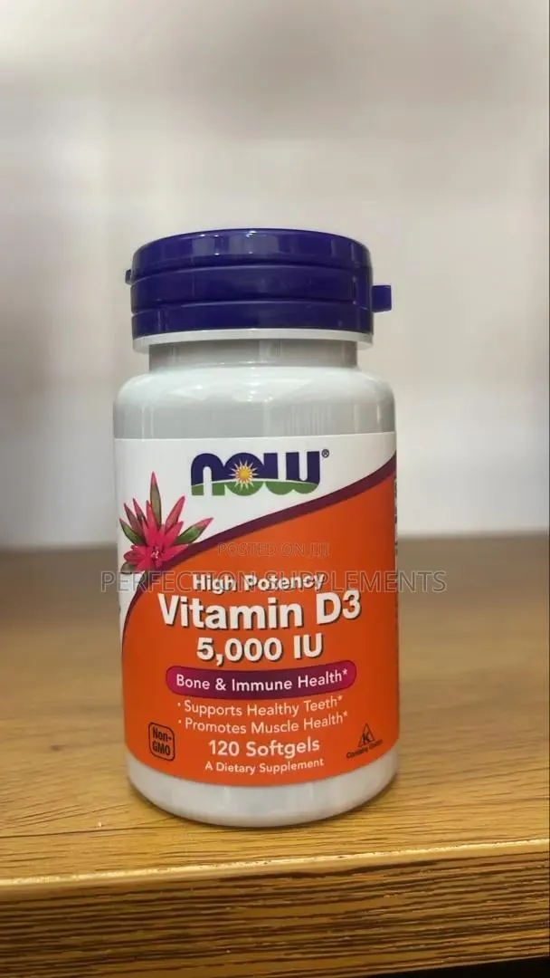 Now Vitamin D3 5000 IU Softgels · Photo 1
