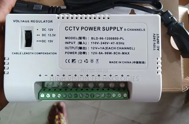 8ch CCTV Camera Power Supply Plastic · Photo 1