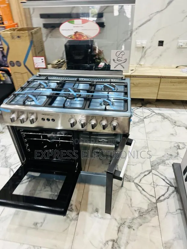 Text Us Fir Your Midea Tech Gas Cooker Oven Grill 60/90 5burner Grey · Photo 1