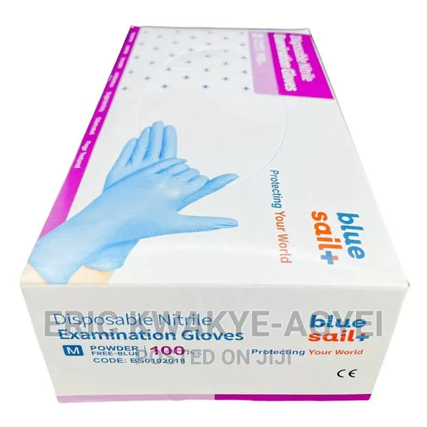 Bluesail Blue Powder-Free Nitrile Disposable Gloves XL