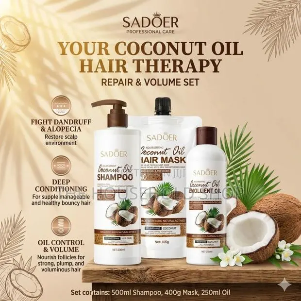 Coconut Oil Anti Dandruff Deep Repair Hoar And Skin Set. · Photo 1