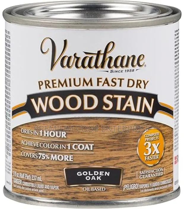 Rust-oleum Varathane Fast Dry Wood Stain – Golden Oak, 32oz · Photo 1