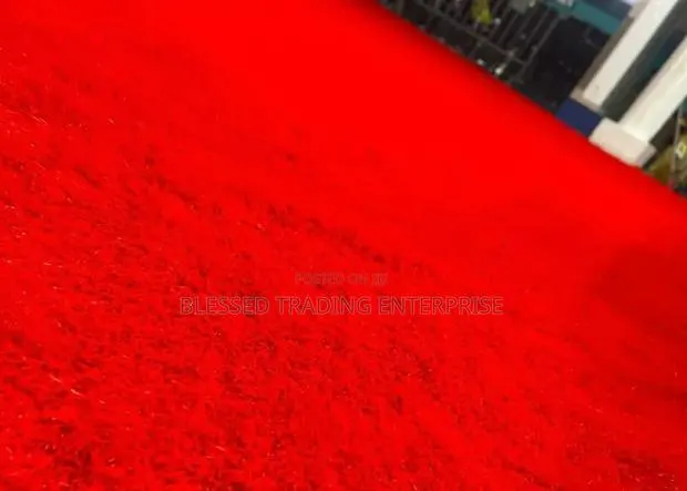 Red Artificial Grass Carpet / Astroturf Red · Photo 1