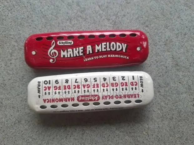 Schylling Learn-to-Play Kids Beginner Harmonica Key of C (Red White) · Photo 1