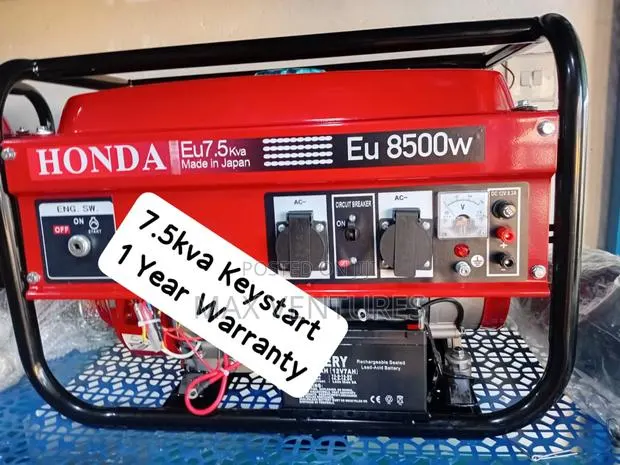 Honda Keystart Keystart 7.5kva Petrol Generator Unique Homes · Photo 1