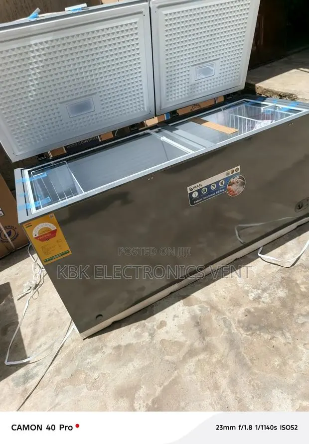 Pearl 460liter Double Door Chest Freezer + Glass Top · Photo 1