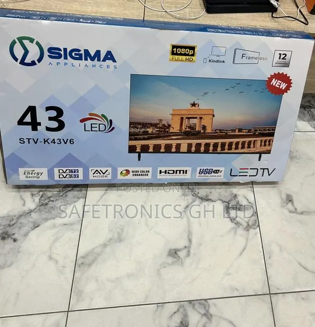 Sigma Full Hd Led 43 Inch Clear Frameless Sig-K43v6 Best Tv · Photo 1
