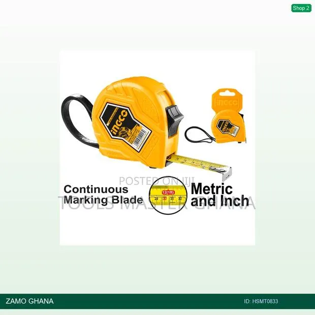 Steel Measuring Tape 3mx16mm Econ - Hsmt0833 · Photo 1