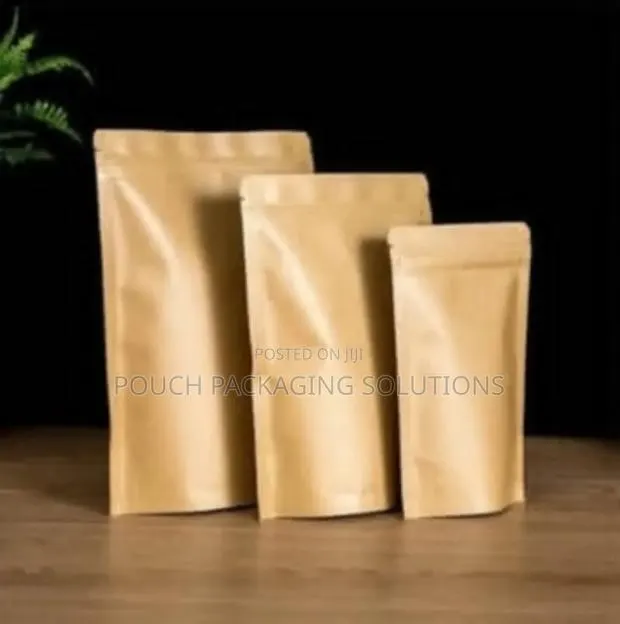 Brown Kraft Paper Pouch [Windowless] · Photo 1