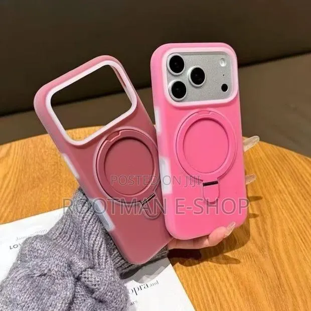 Luxury Jelly Matte for Magsafe Case for iPhone 13 - 17 Pro Max Bracket · Photo 1