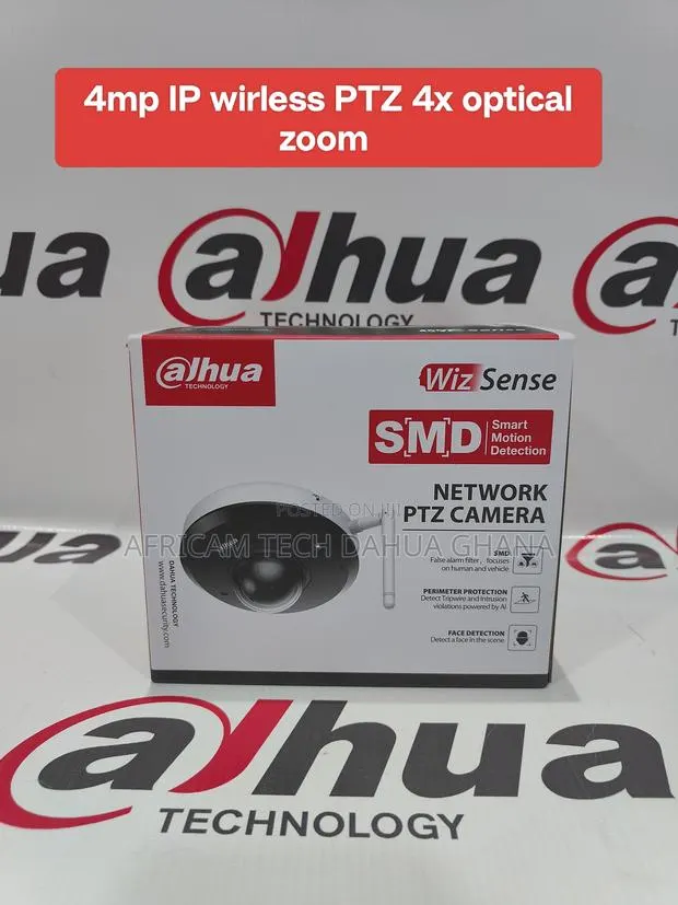 Dahua 4MP 4x Starlight IR WizSense Network PTZ Camera · Photo 1