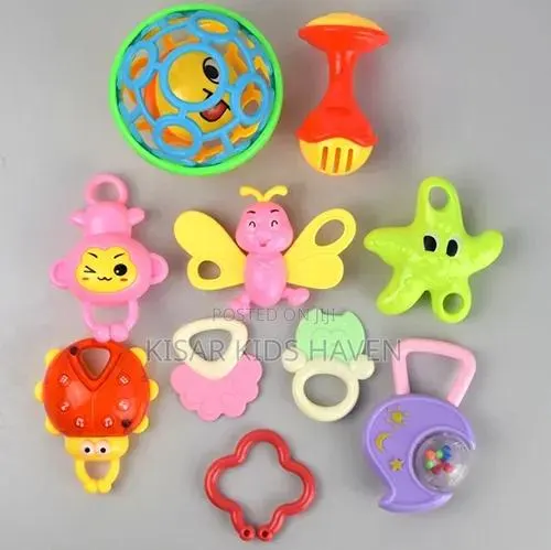 Beautiful and Cute 9 Pieces Rattle and Teether 3months to 1 Year · Photo 1