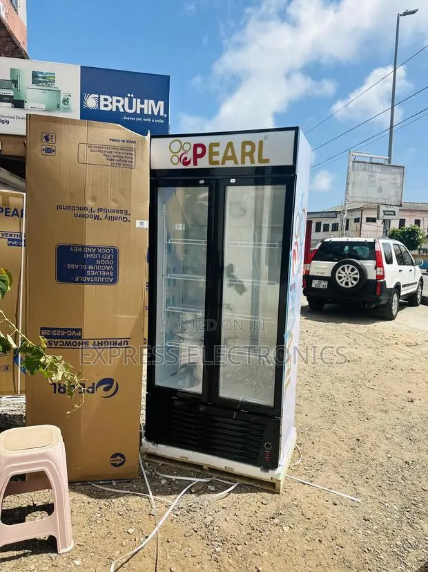 Unique Design Pearl PVC-622 500L Double Door Fridge Pearl · Photo 1