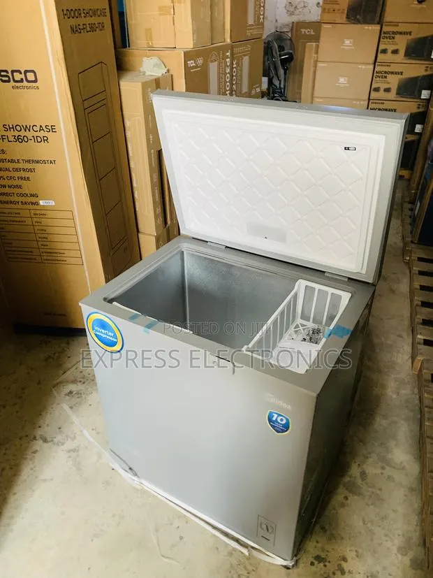 Ultra Modern Sleek Chest Freezer 198l Midea Grey Color · Photo 1
