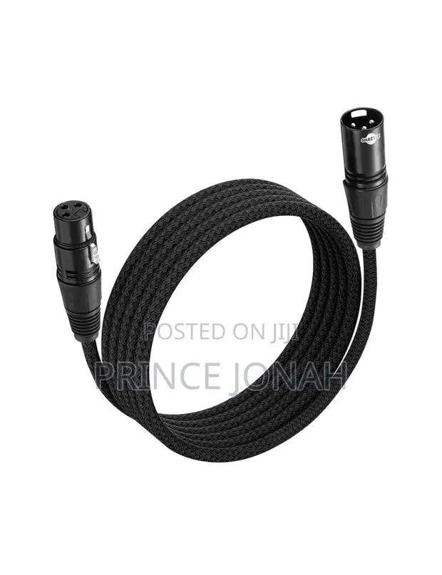 Shaevle 2m XLR Microphone Cable Male to Female 3 Pin Nylon Braided · Photo 1