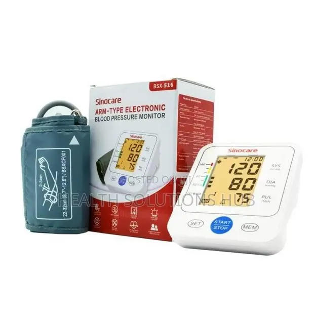 Sinocare Blood Pressure (BP) Monitor (Machine) Arm Type · Photo 1