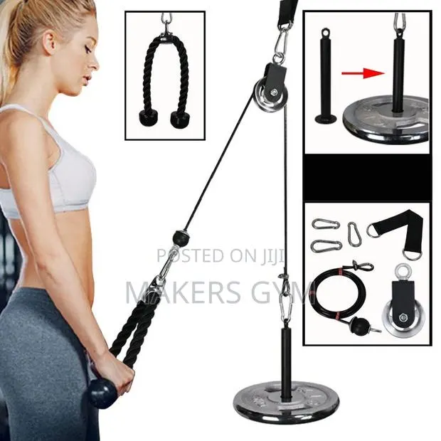Pulley System|Adjustable 2m Rope|Lat Pull Down · Photo 1