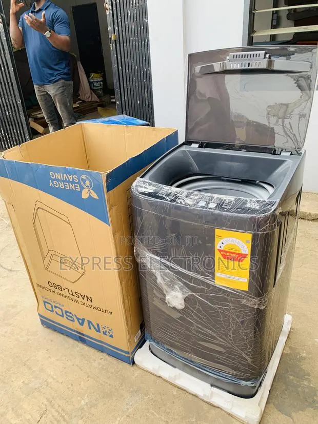 Call ☎ Nasco 8KG Top Load Fully Automatic Washing (NASTL-B80) – Dark · Photo 1