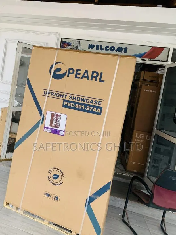 Affordable Sleek Pearl 690 Liters Double Door (Glass Display) Black · Photo 1