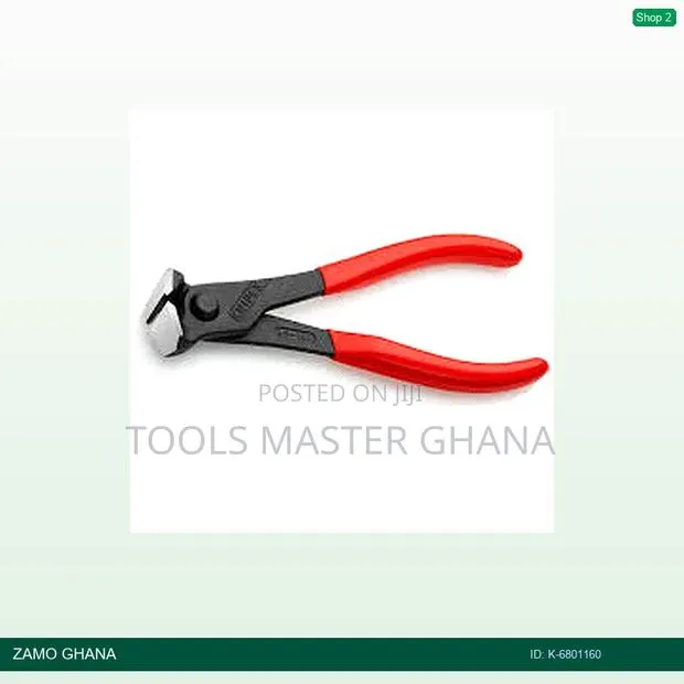 End Cutting Nipper 160mm Tower Pincer Plier Red - K- · Photo 1