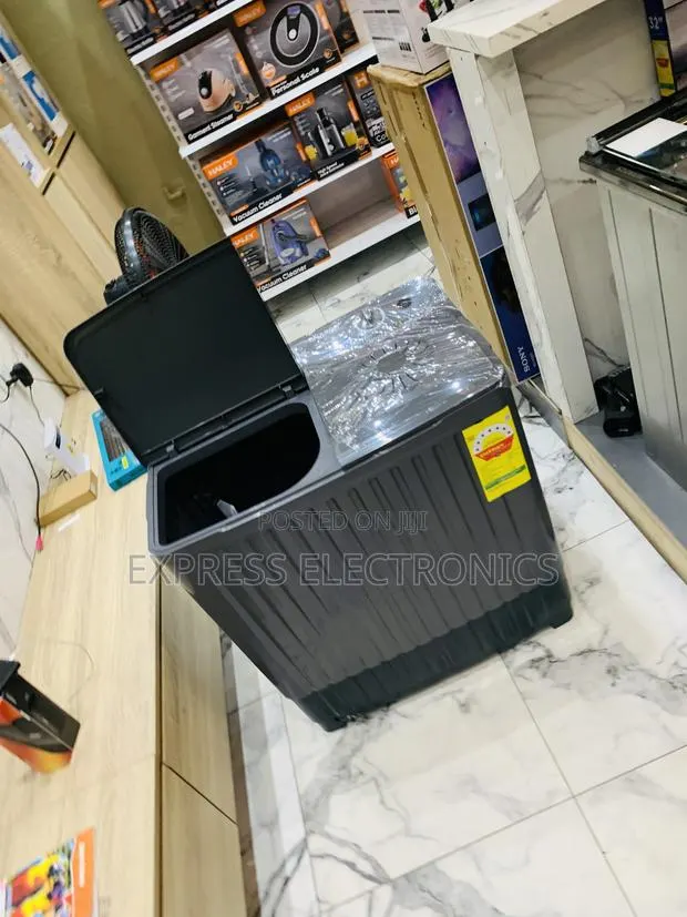 Nasco 11KG Twin Tub Washing Machine Black Plastic Topload · Photo 1