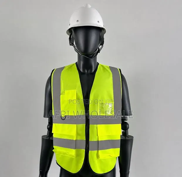 Heavy Duty Heavy Quality Reflective Safety Vest Zipper Zip Pockets · Photo 1