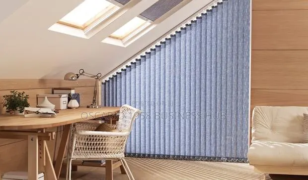Chocolate Symphony Modern Vertical Design Window Curtain Blinds · Photo 1