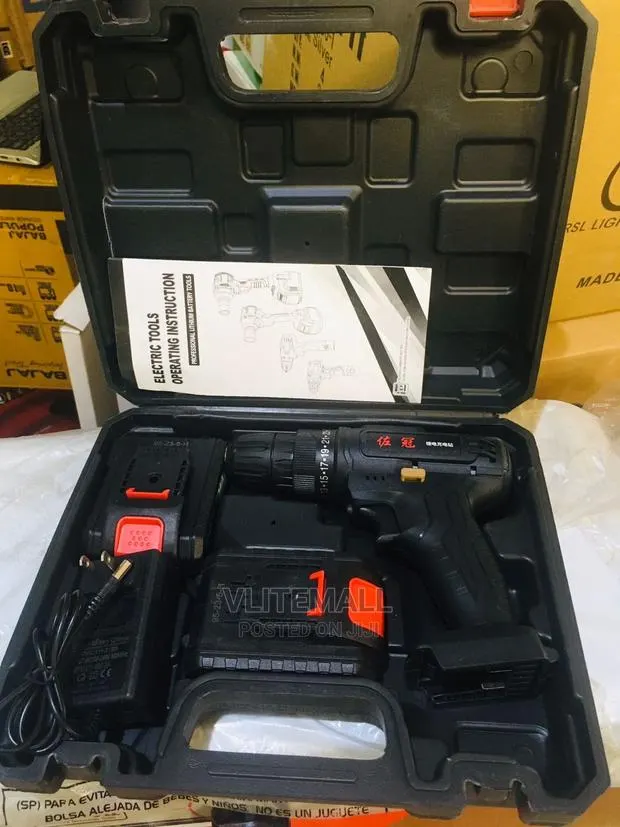 Cordless Electric Screwdriver Electric Drill Cordless Lithiu · Photo 1