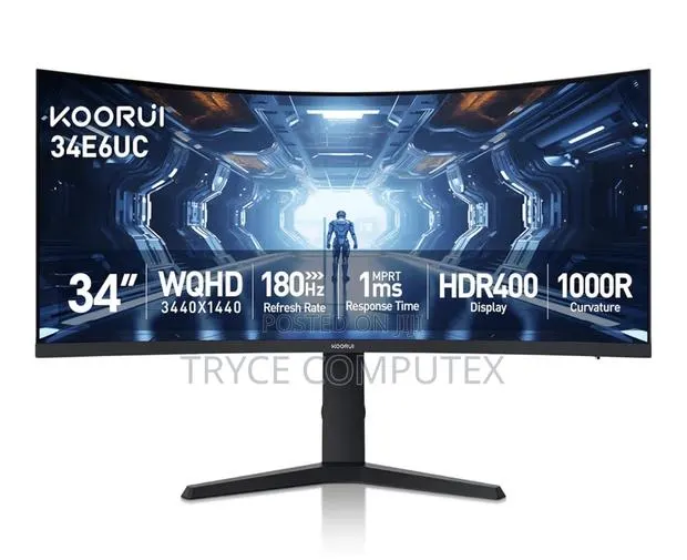 Koorui 34inch Uwqhd 180hz Curved Monitor · Photo 1