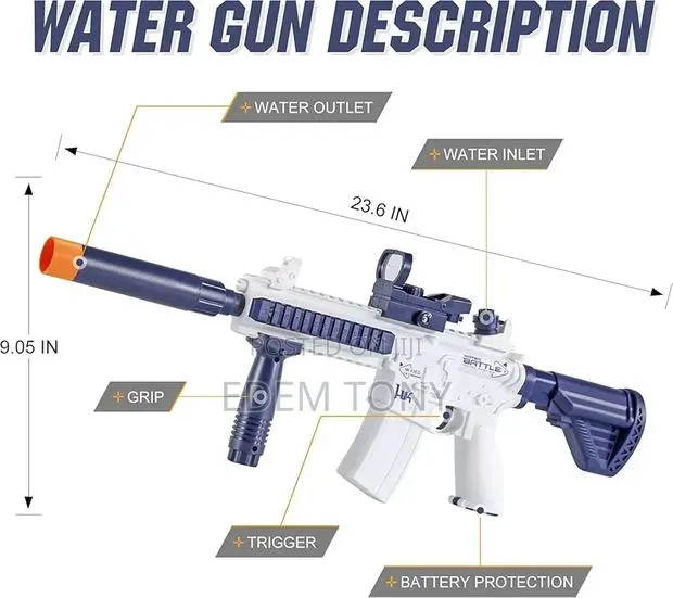 Electric Water Gun, M416 Automatic Water Blaster, Long-Range Shooting · Photo 3