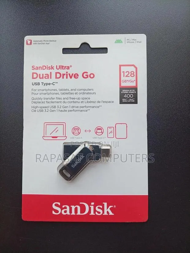 Sandisk 128gb Ultra Dual Drive USB Type C Flash Drive · Photo 1