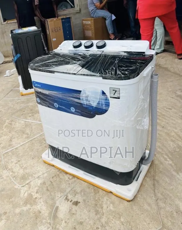 Sleek Midea 7kg Semi-Auto Washing Machine(Transparent Lid). · Photo 1