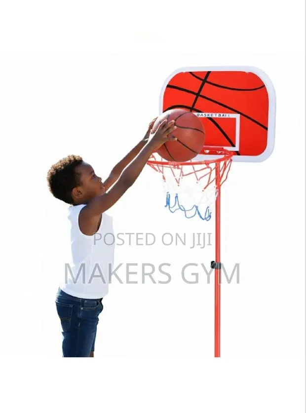 Kids Basketball Stand Set - Adjustable Basketball Hoop With Ball · Photo 2