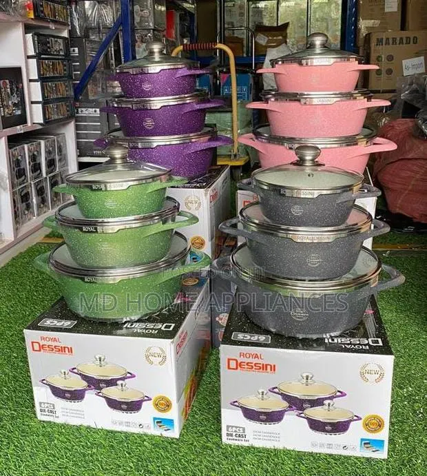 6pcs Die Cast Cooking Pots · Photo 1
