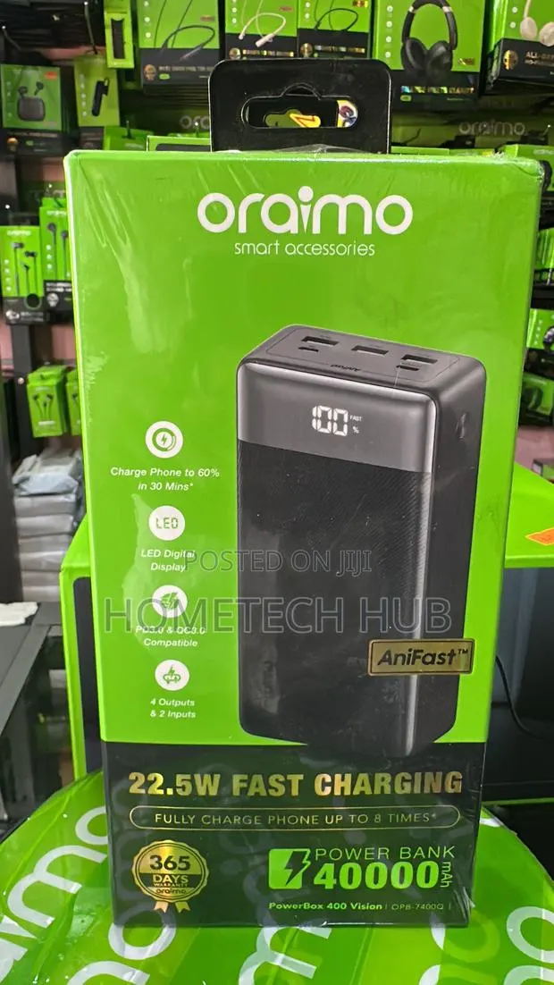 Oraimo 40,000 Mah Capacity Powerbank · Photo 1