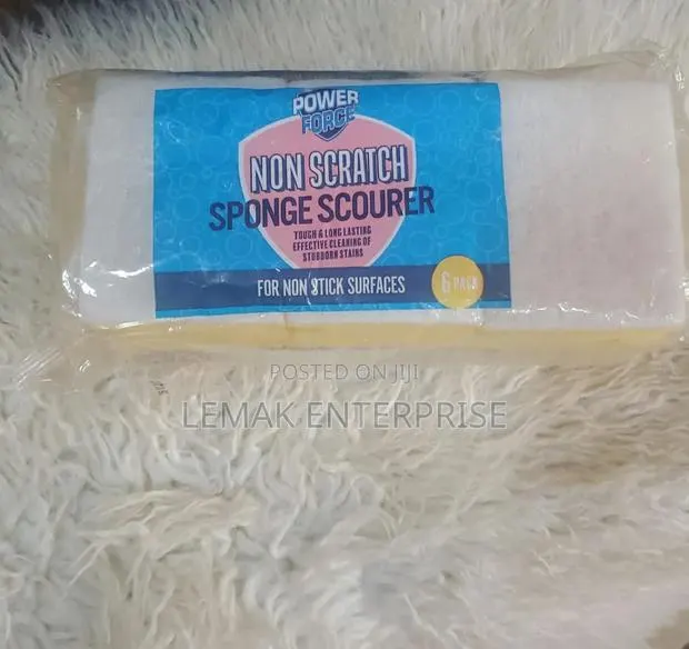 Power Force Non-Scratch Sponge Scourer (6 Pack). · Photo 1