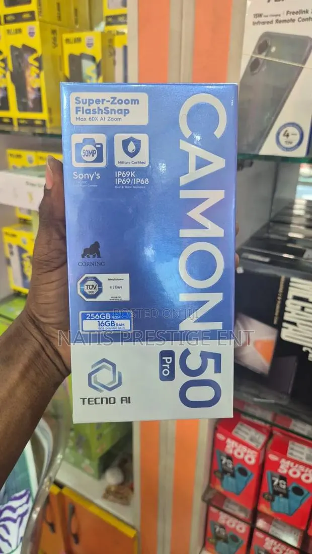 New Tecno Camon 50 Pro 256 GB Black · Photo 1