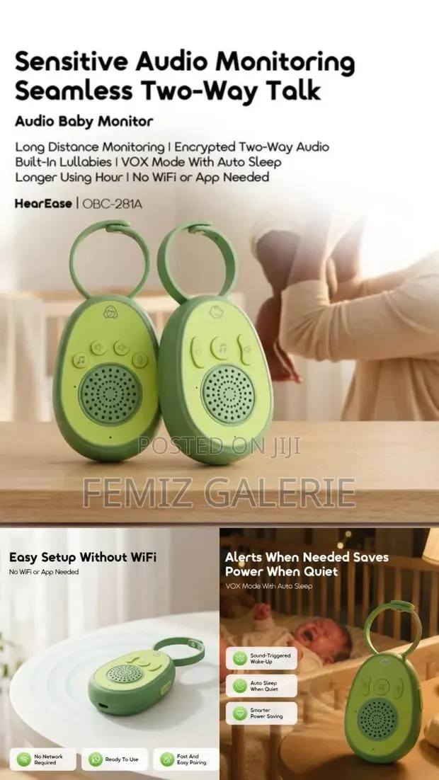 Oraimo HearEase Audio Baby Monitor-Encrypted Private Conversations · Photo 2