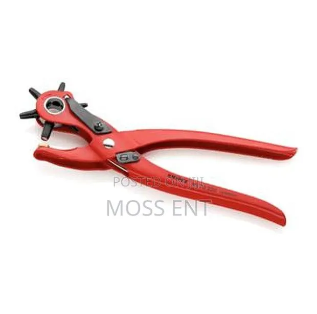 Revolving Punch Plier 220mm 2-2.5-3-3.5-4-5mm All Red - K- · Photo 1