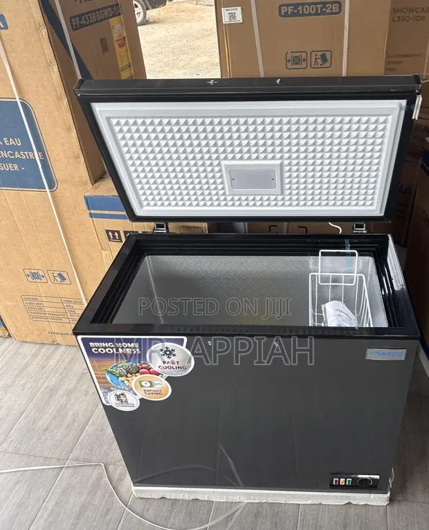 Latest Nasco 250Fl Single Door Chest Freezer(200L)Dark Gray · Photo 1
