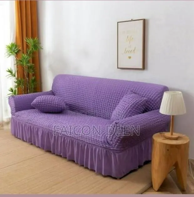 Luxury Sofa Skirt Cotton Covers for Wide Big Sofas (Sold as a Set) · Photo 1