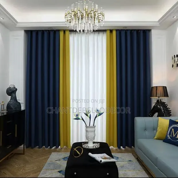 Separate Colors Blend Blackout Curtains 300ghc A Pair For Each Color · Photo 1