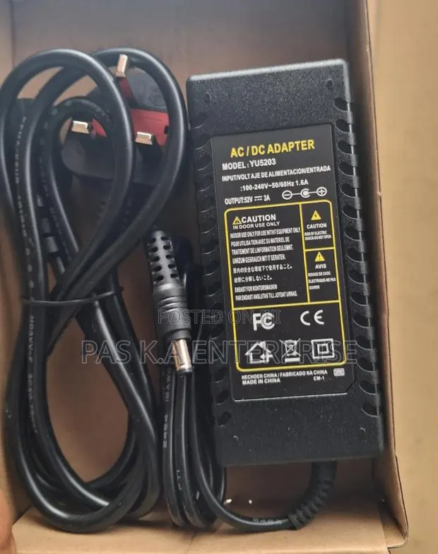 52v / 3a Power Adapter · Photo 1