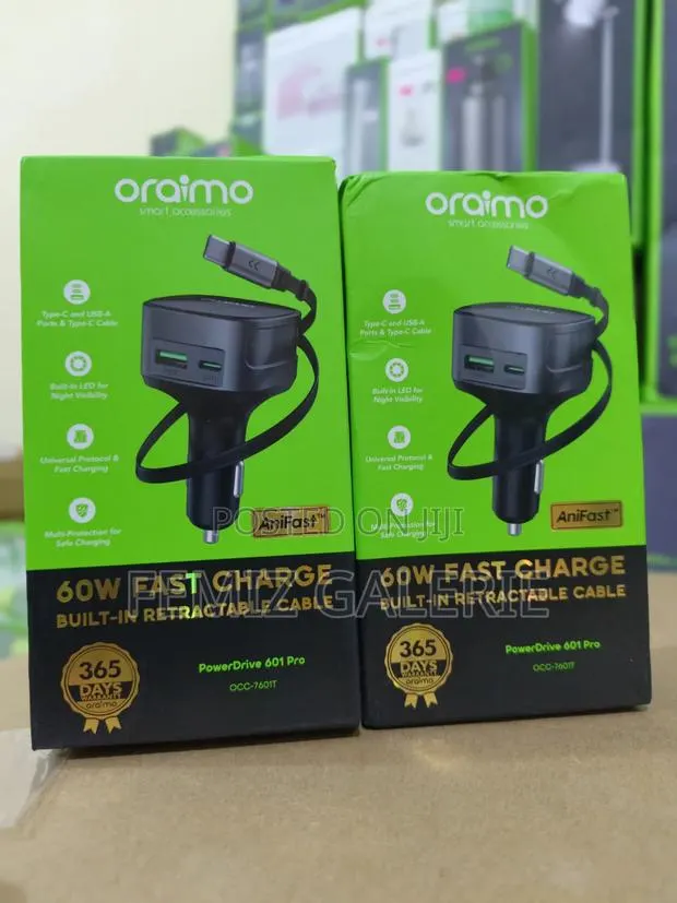 Oraimo PowerDrive 60W Fast Charge Car Charger · Photo 1