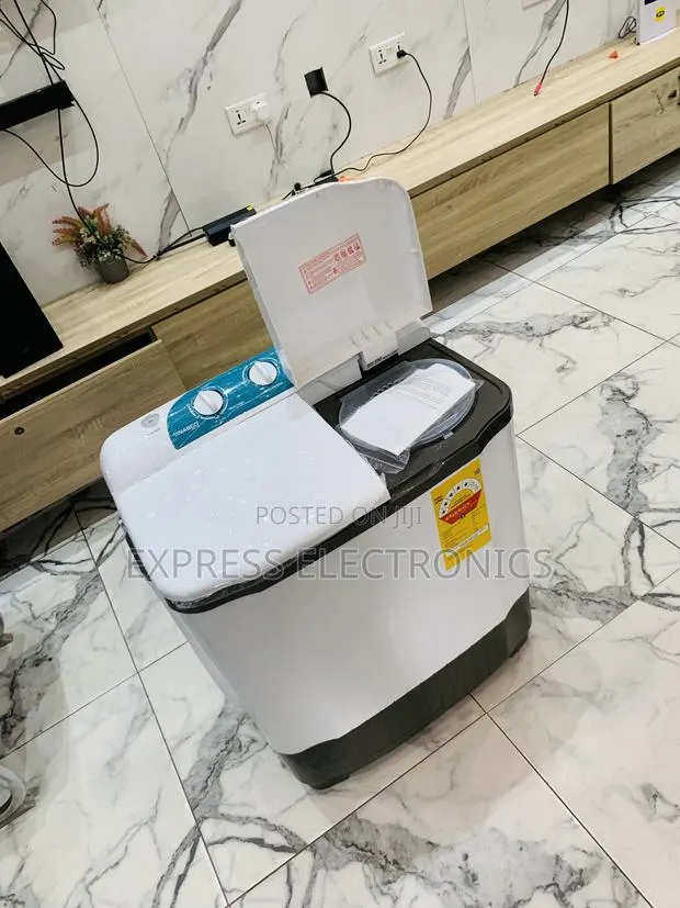 Limited Stock Nasco NASTT-B50FL 5kg Twin Tub Washing Machine - White · Photo 1
