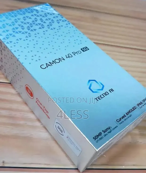 New Tecno Camon 40 Pro 5G 256 GB Blue · Photo 1