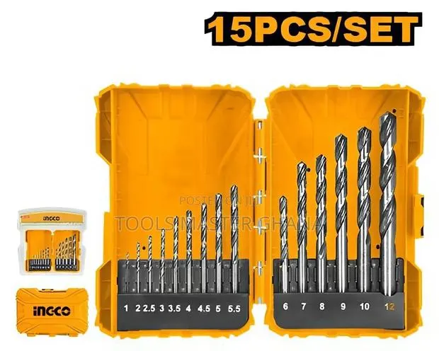 15 Pcs Hss Drill Bits Set # Akdl51501 · Photo 1